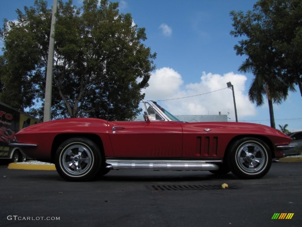 1966 Corvette Sting Ray Convertible - Rally Red / Black photo #23