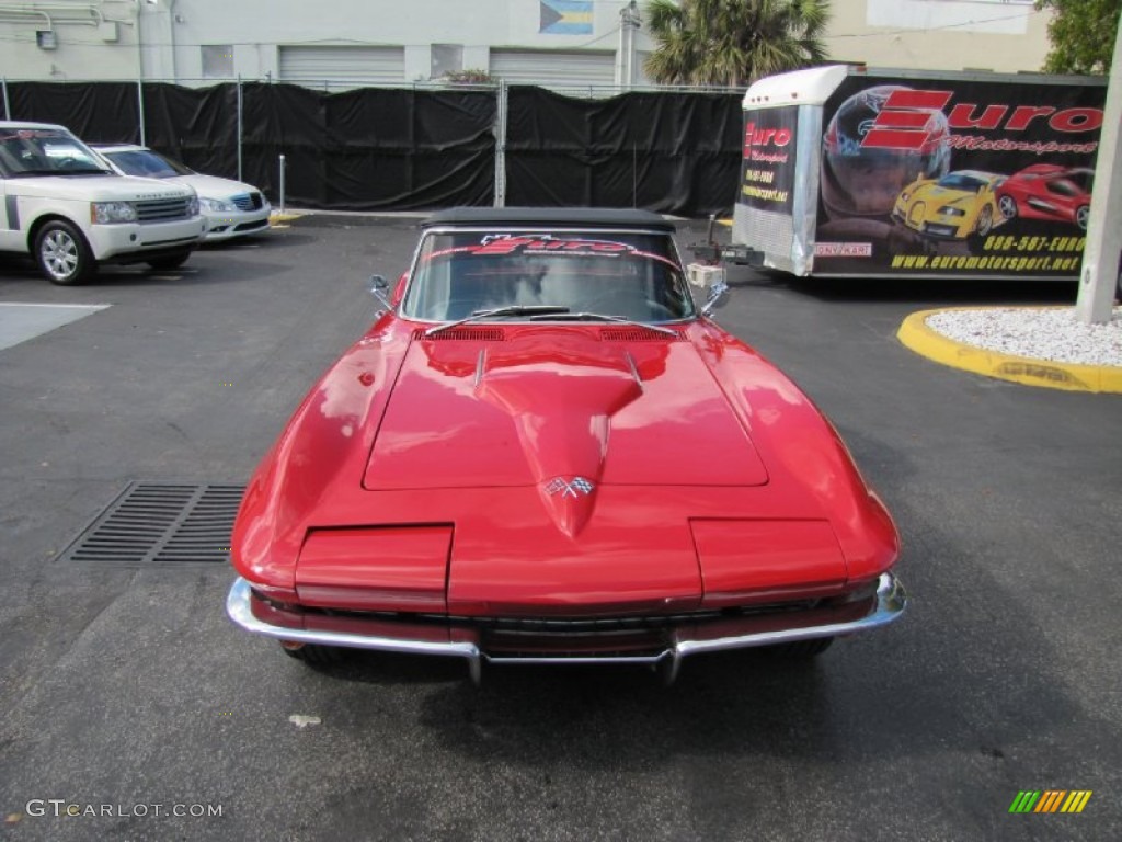 1966 Corvette Sting Ray Convertible - Rally Red / Black photo #33