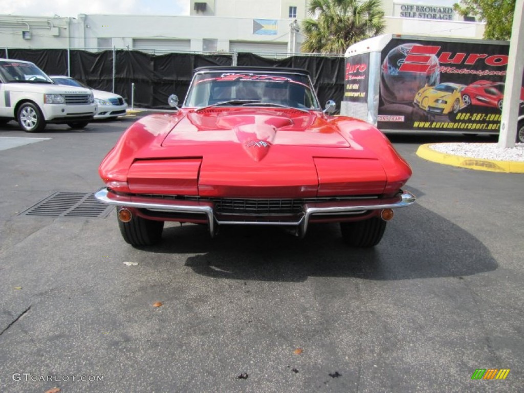 1966 Corvette Sting Ray Convertible - Rally Red / Black photo #34
