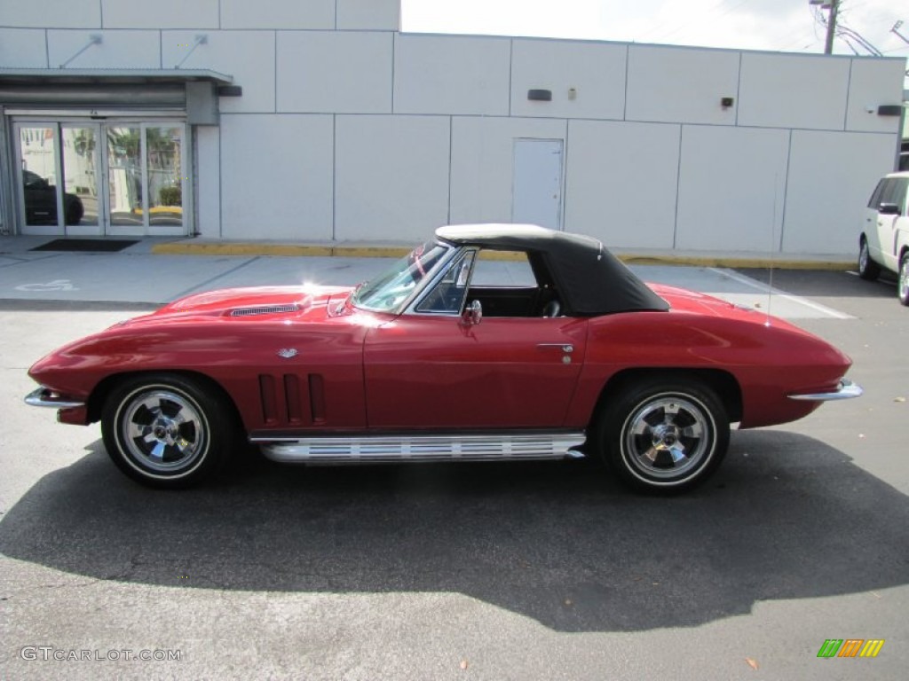 1966 Corvette Sting Ray Convertible - Rally Red / Black photo #37