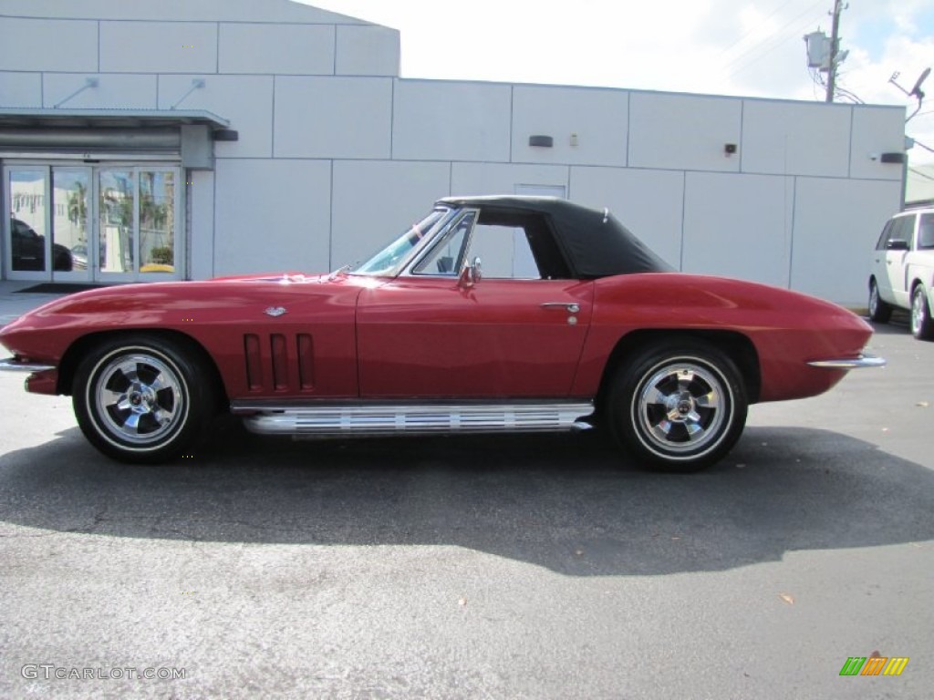 1966 Corvette Sting Ray Convertible - Rally Red / Black photo #38
