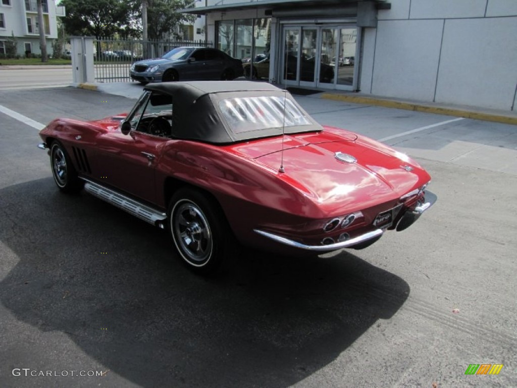 1966 Corvette Sting Ray Convertible - Rally Red / Black photo #39