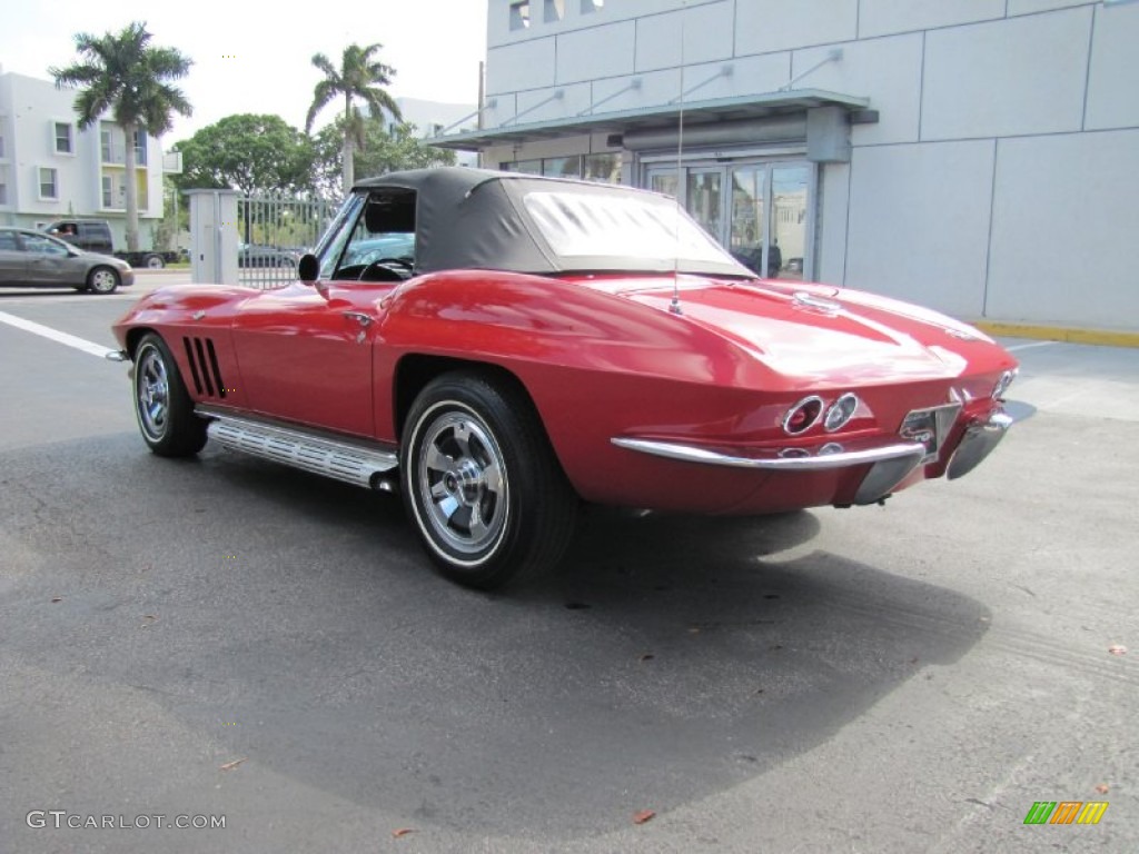 1966 Corvette Sting Ray Convertible - Rally Red / Black photo #40