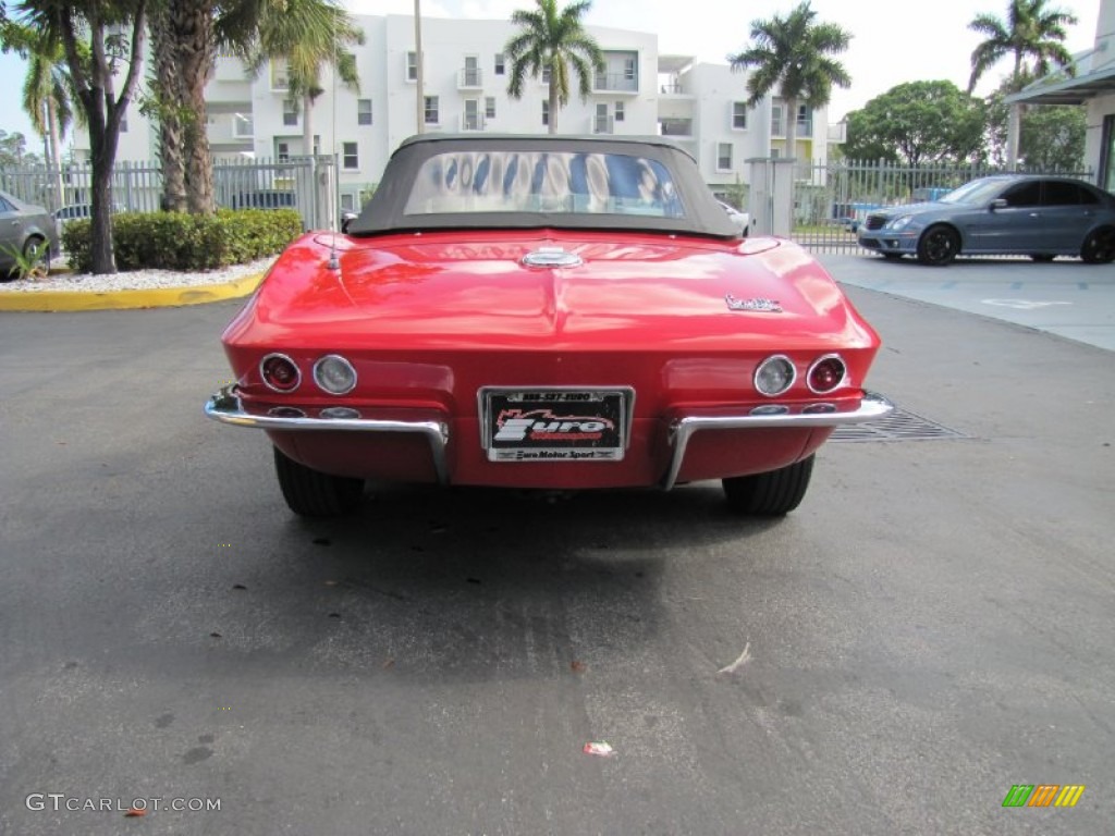 1966 Corvette Sting Ray Convertible - Rally Red / Black photo #42