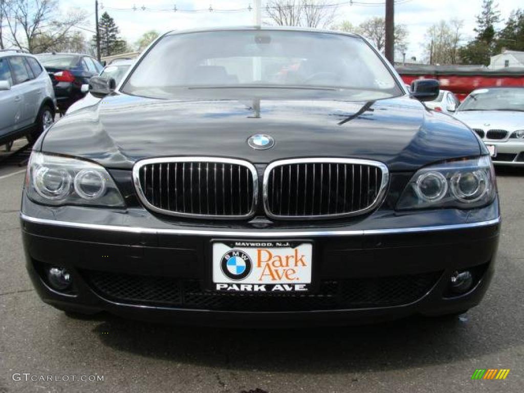 2006 7 Series 750Li Sedan - Black Sapphire Metallic / Black/Black photo #3