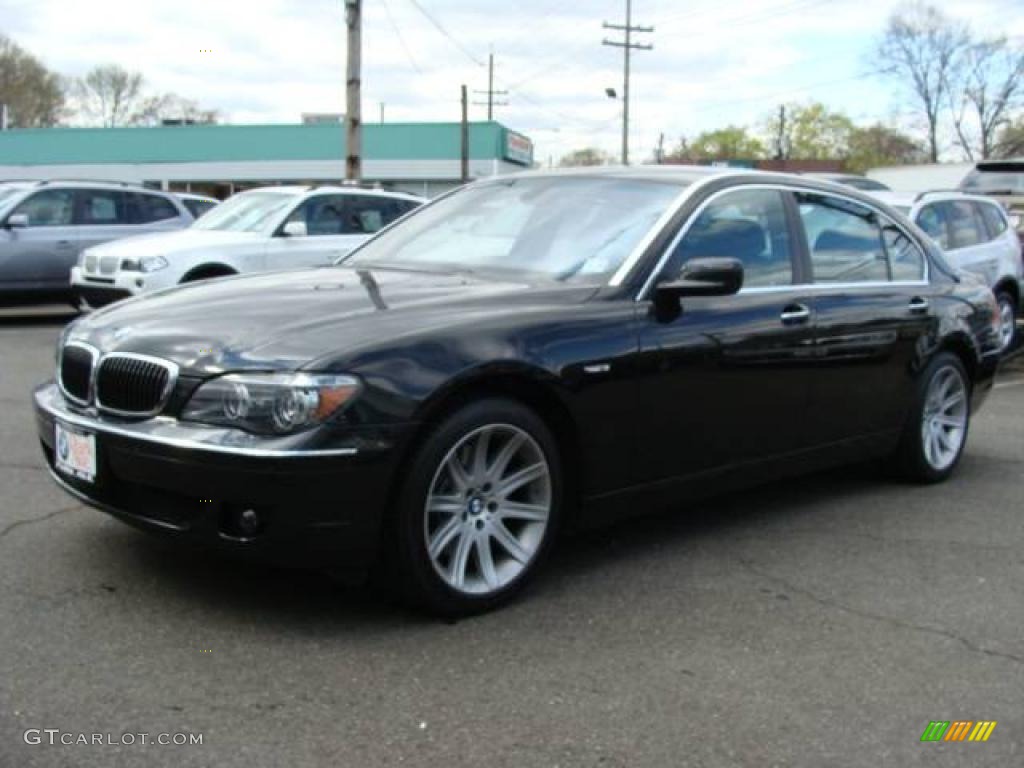 2006 7 Series 750Li Sedan - Black Sapphire Metallic / Black/Black photo #4