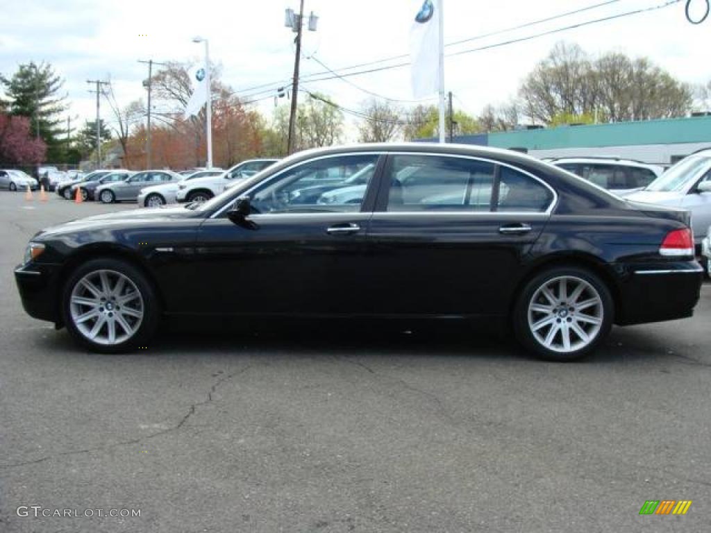 2006 7 Series 750Li Sedan - Black Sapphire Metallic / Black/Black photo #5