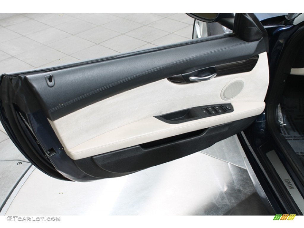 2010 BMW Z4 sDrive30i Roadster Ivory White Door Panel Photo #79294290
