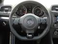 R Titan Black Leather Steering Wheel Photo for 2012 Volkswagen Golf R #79294552