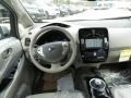 2013 Nissan LEAF Light Gray Interior Dashboard Photo
