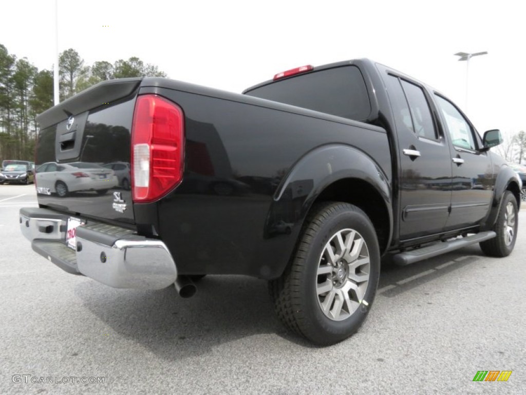 2013 Frontier SL Crew Cab - Super Black / Steel photo #5