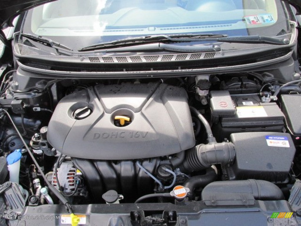 2012 Elantra GLS - Black Noir Pearl / Beige photo #10