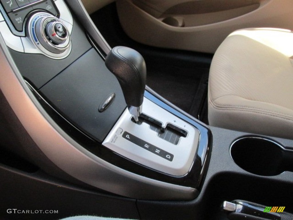 2012 Elantra GLS - Black Noir Pearl / Beige photo #18