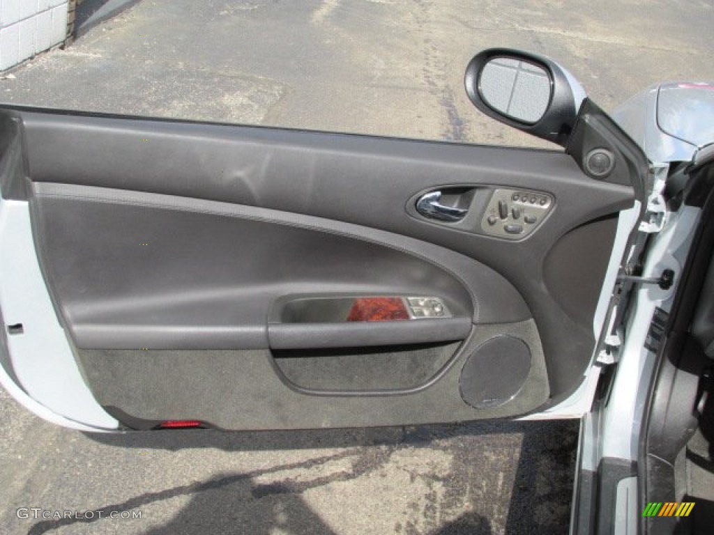 2009 Jaguar XK XK8 Convertible Charcoal Door Panel Photo #79297462