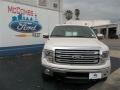 2013 White Platinum Metallic Tri-Coat Ford F150 Lariat SuperCrew 4x4  photo #1