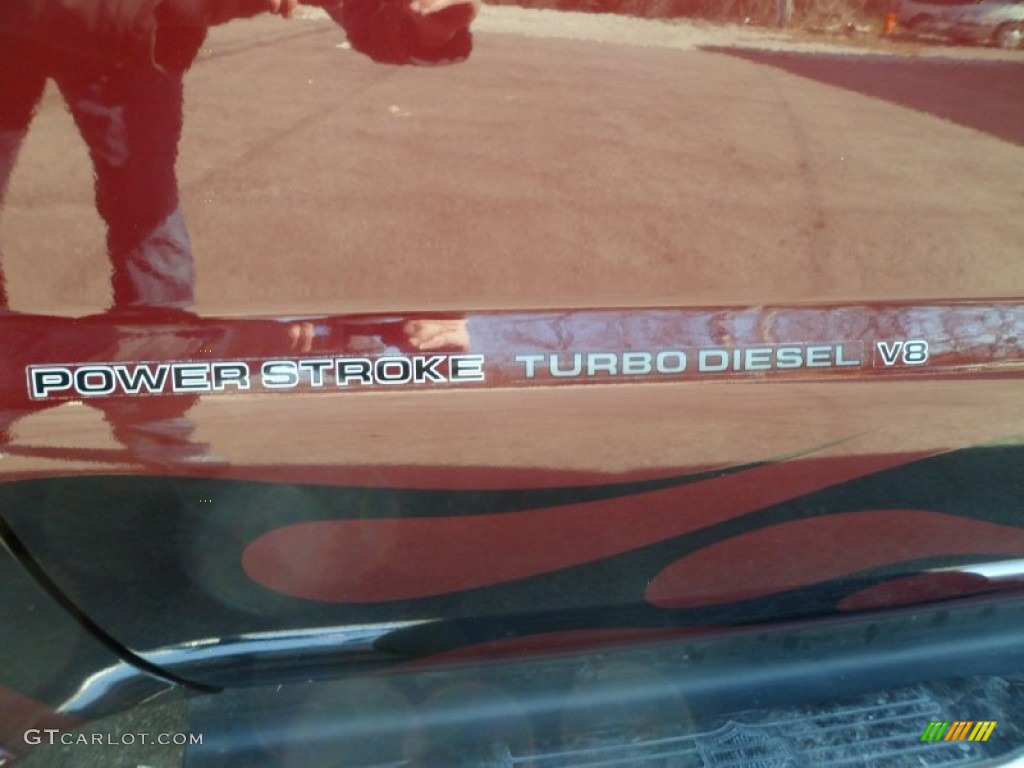 2006 F250 Super Duty Harley Davidson Crew Cab 4x4 - Dark Toreador Red Metallic / Black photo #13