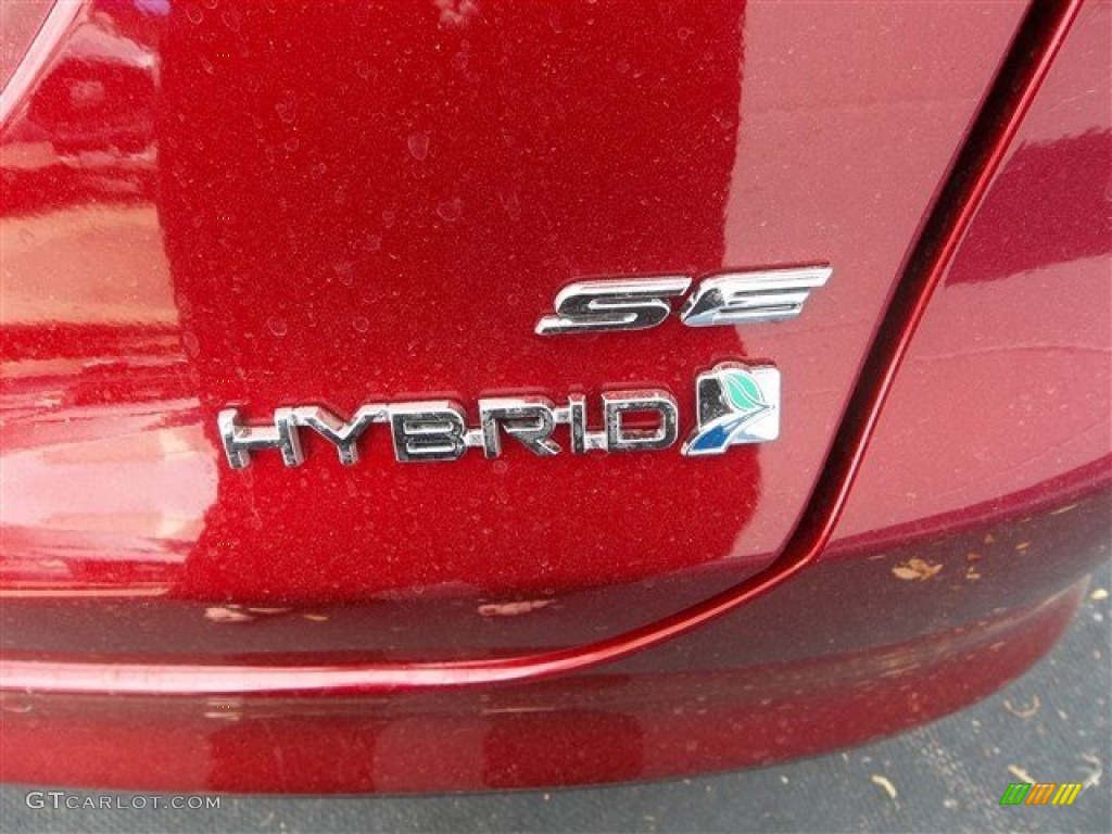 2013 Fusion Hybrid SE - Ruby Red Metallic / Dune photo #6