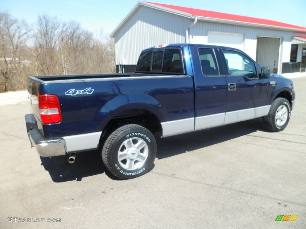 2004 F150 XLT SuperCab 4x4 - True Blue Metallic / Medium/Dark Flint photo #6