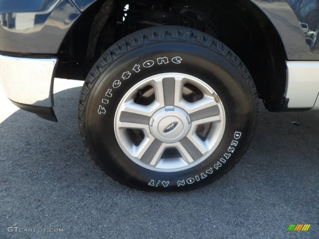 2004 F150 XLT SuperCab 4x4 - True Blue Metallic / Medium/Dark Flint photo #9