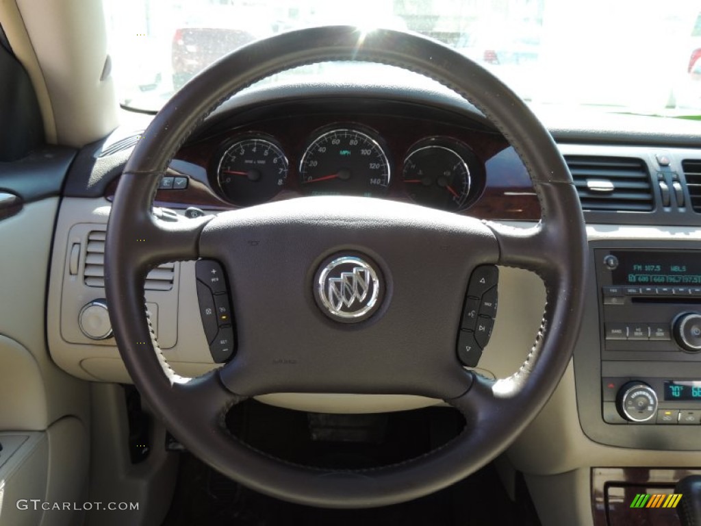 2007 Buick Lucerne CXL Cocoa/Shale Steering Wheel Photo #79300016