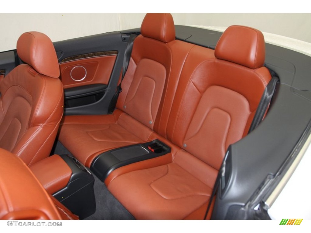 Tuscan Brown Silk Nappa Leather Interior 2010 Audi S5 3.0 TFSI quattro Cabriolet Photo #79300421
