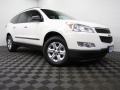 2011 White Chevrolet Traverse LS  photo #1