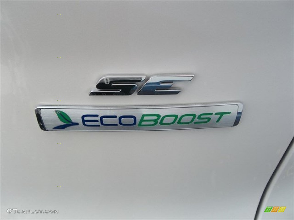 2013 Escape SE 1.6L EcoBoost - White Platinum Metallic Tri-Coat / Medium Light Stone photo #6