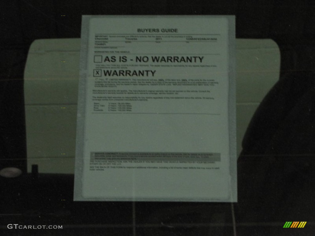 2011 Traverse LS - White / Dark Gray/Light Gray photo #27