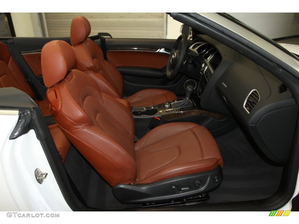 Tuscan Brown Silk Nappa Leather Interior 2010 Audi S5 3.0 TFSI quattro Cabriolet Photo #79300874