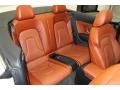 2010 Audi S5 Tuscan Brown Silk Nappa Leather Interior Rear Seat Photo