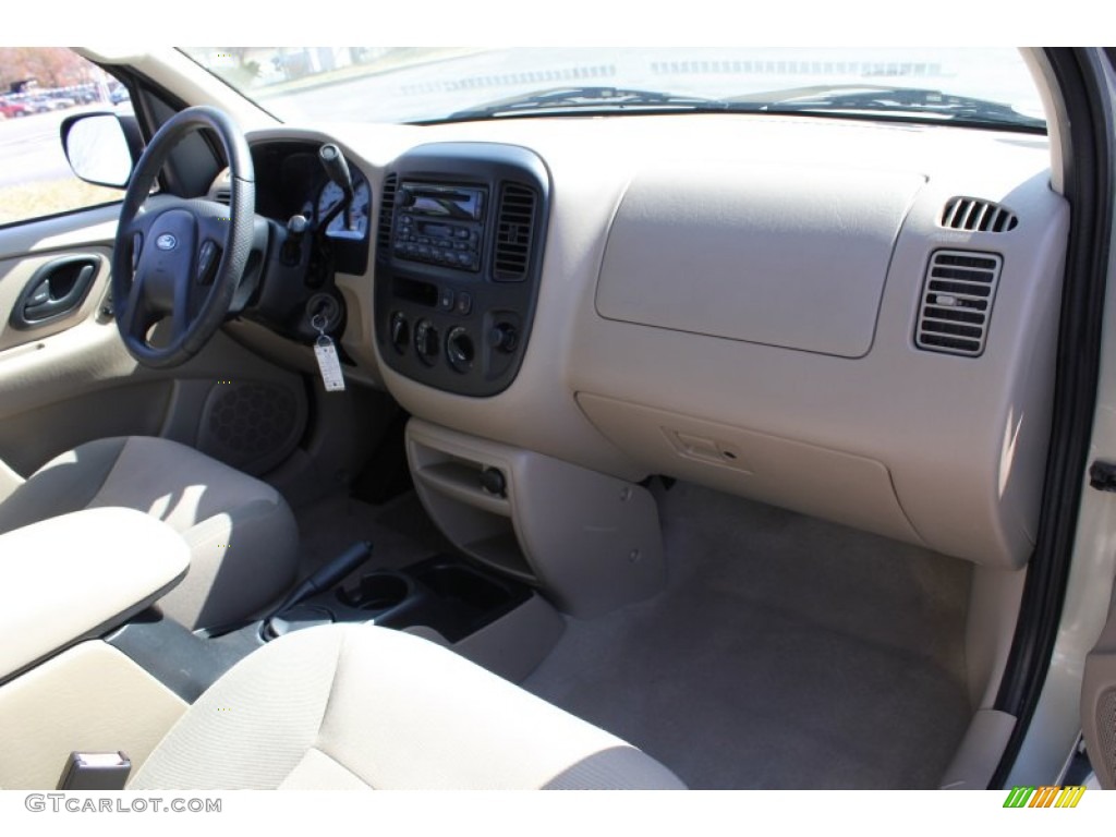 2003 Escape XLS V6 - Gold Ash Metallic / Medium Dark Pebble photo #9