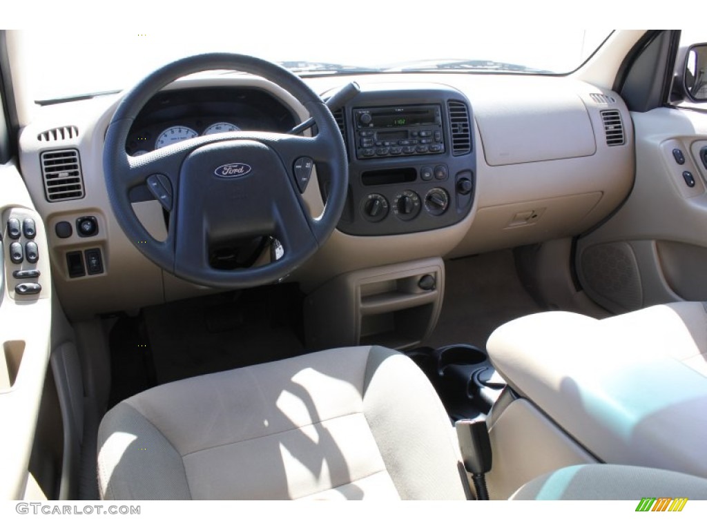 2003 Escape XLS V6 - Gold Ash Metallic / Medium Dark Pebble photo #16