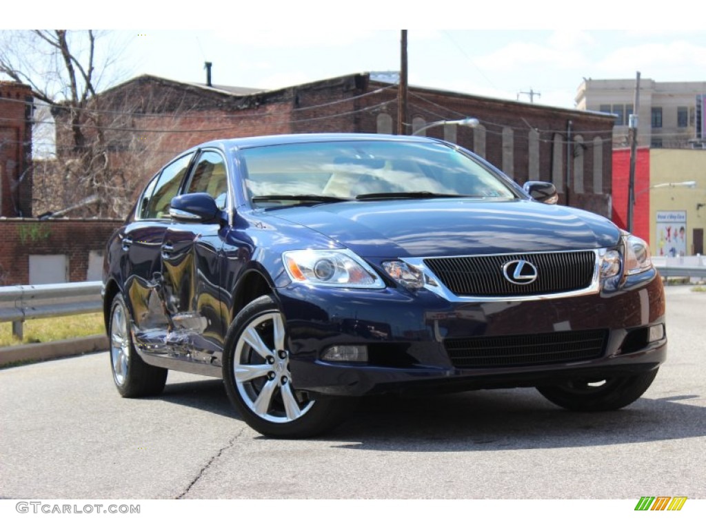 2011 GS 350 AWD - Deep Sea Blue Mica / Parchment/Birds Eye Maple photo #2