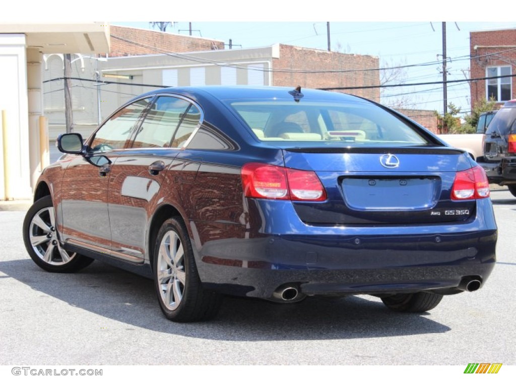2011 GS 350 AWD - Deep Sea Blue Mica / Parchment/Birds Eye Maple photo #3