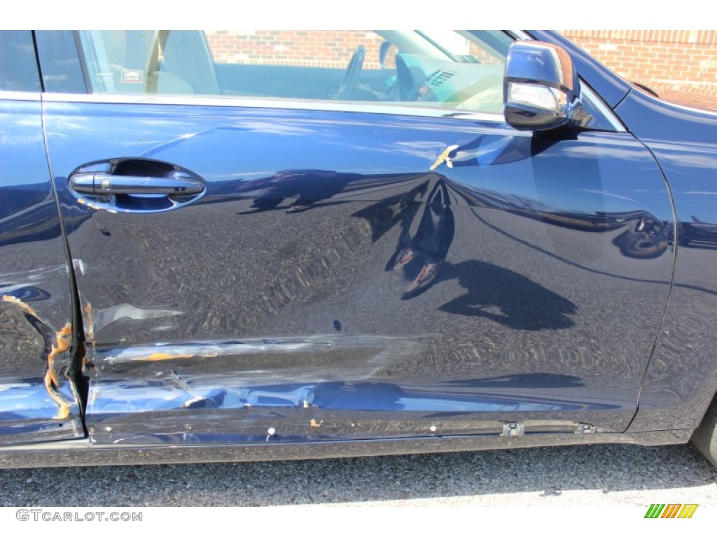 2011 GS 350 AWD - Deep Sea Blue Mica / Parchment/Birds Eye Maple photo #4