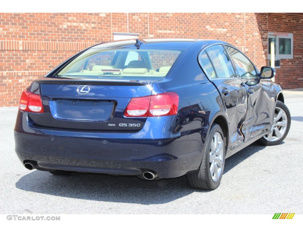 2011 GS 350 AWD - Deep Sea Blue Mica / Parchment/Birds Eye Maple photo #9
