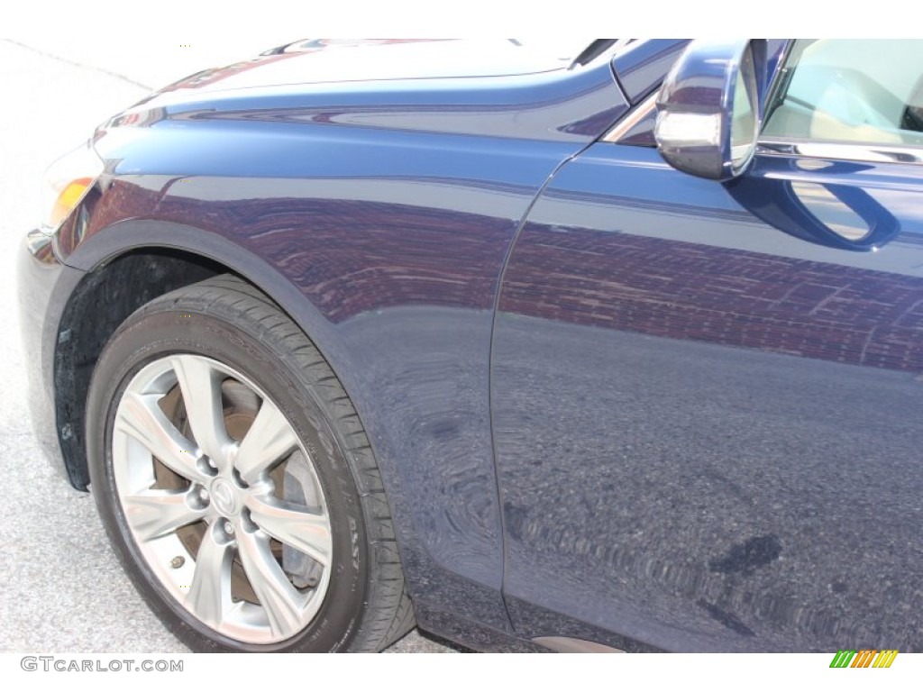 2011 GS 350 AWD - Deep Sea Blue Mica / Parchment/Birds Eye Maple photo #18