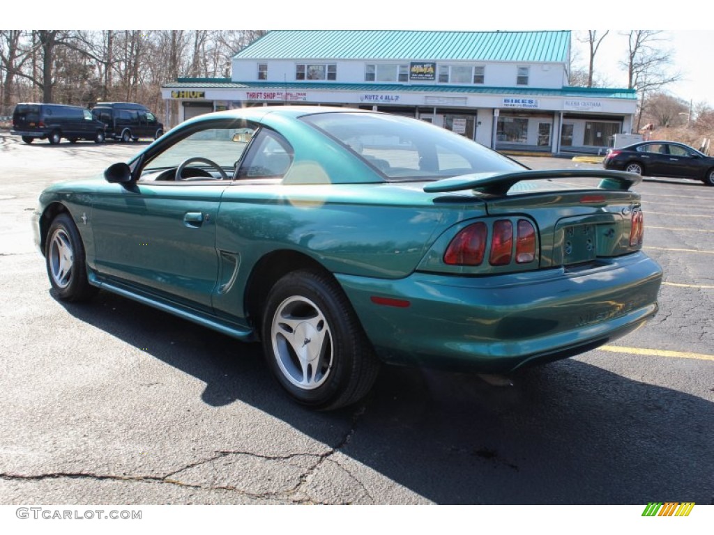 1998 Mustang V6 Coupe - Pacific Green Metallic / Medium Graphite photo #4