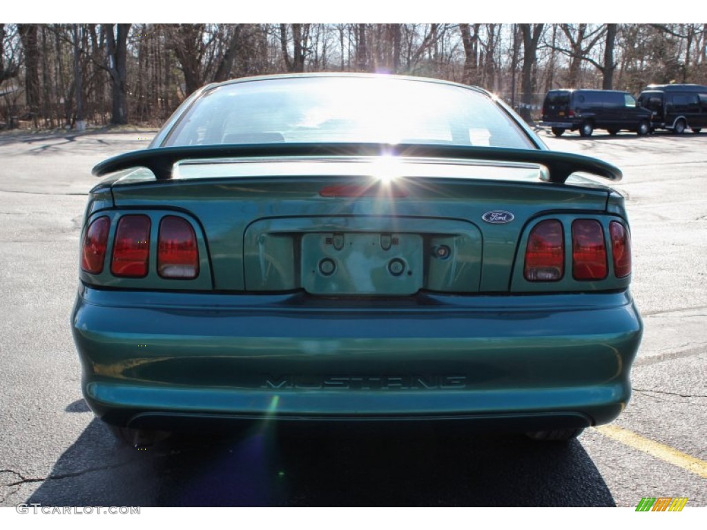 1998 Mustang V6 Coupe - Pacific Green Metallic / Medium Graphite photo #5
