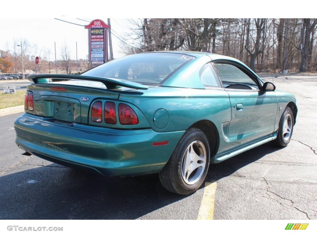 1998 Mustang V6 Coupe - Pacific Green Metallic / Medium Graphite photo #6