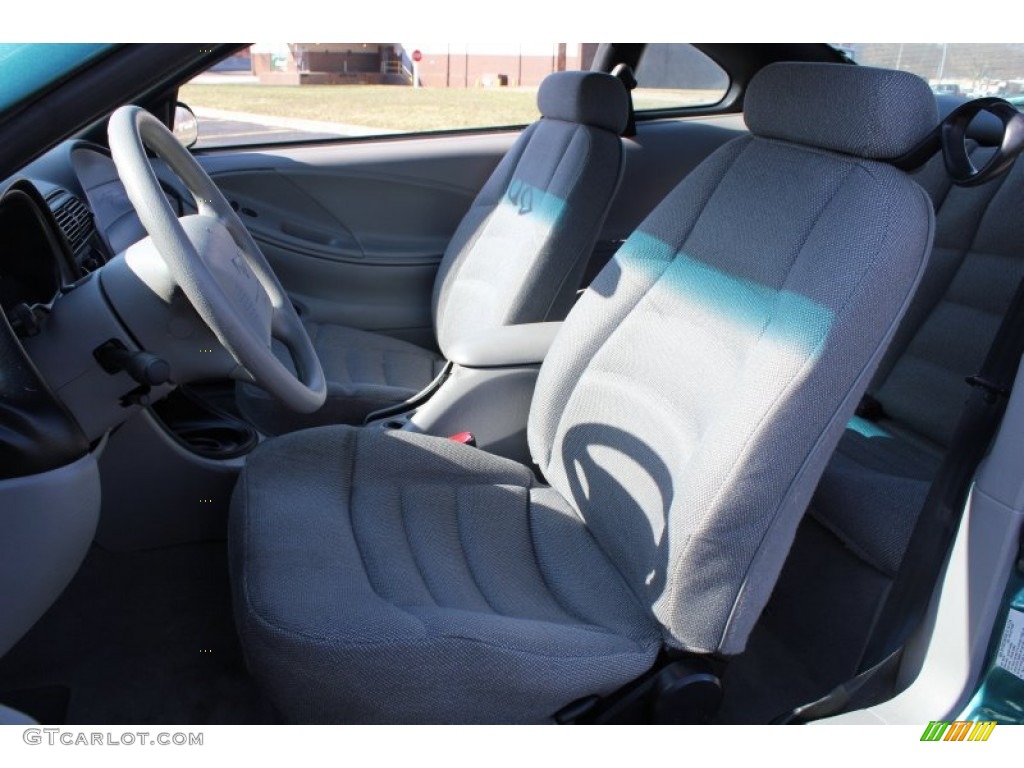 1998 Mustang V6 Coupe - Pacific Green Metallic / Medium Graphite photo #13