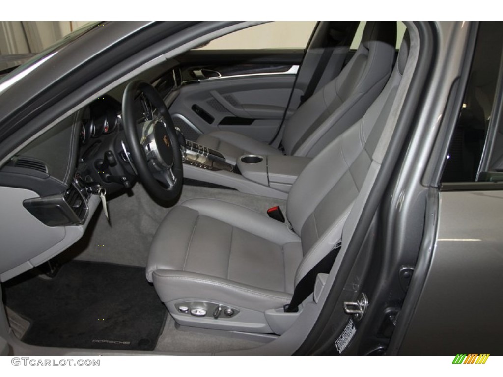 Platinum Grey Interior 2012 Porsche Panamera Turbo S Photo #79304678