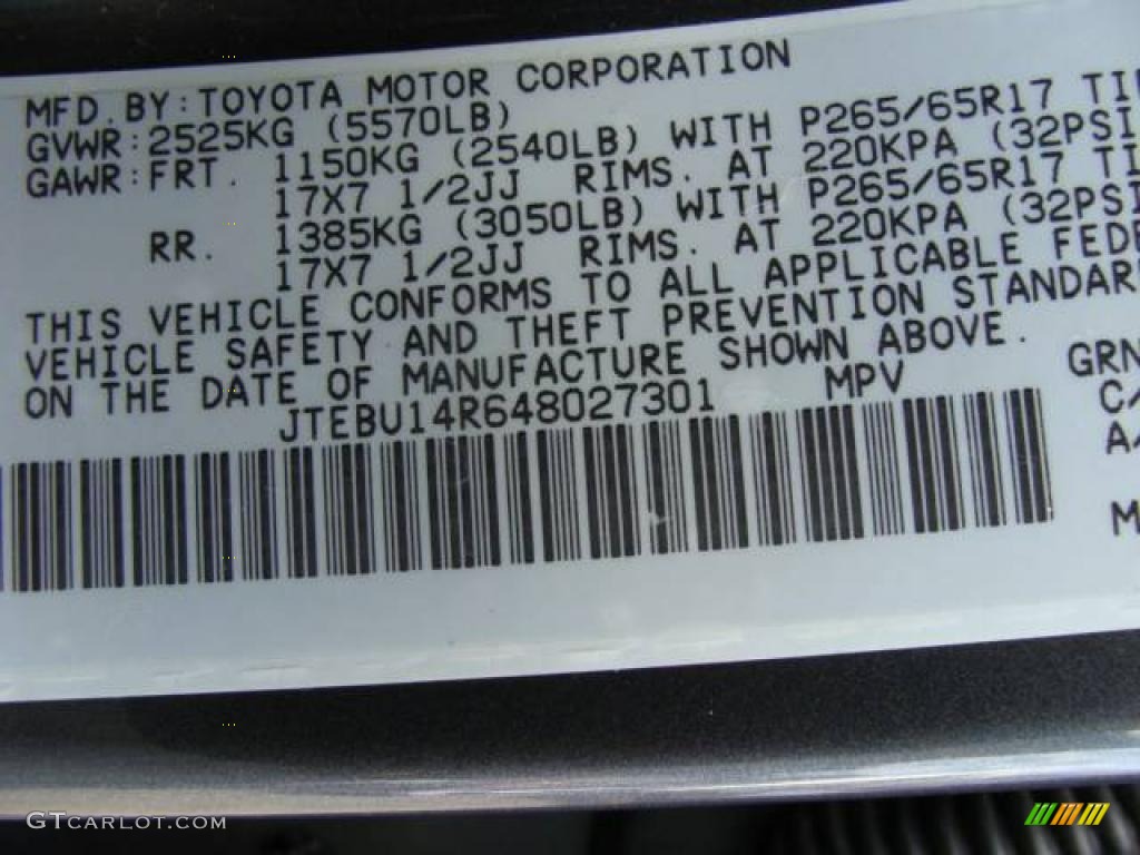 2004 4Runner SR5 4x4 - Galactic Gray Mica / Stone photo #15