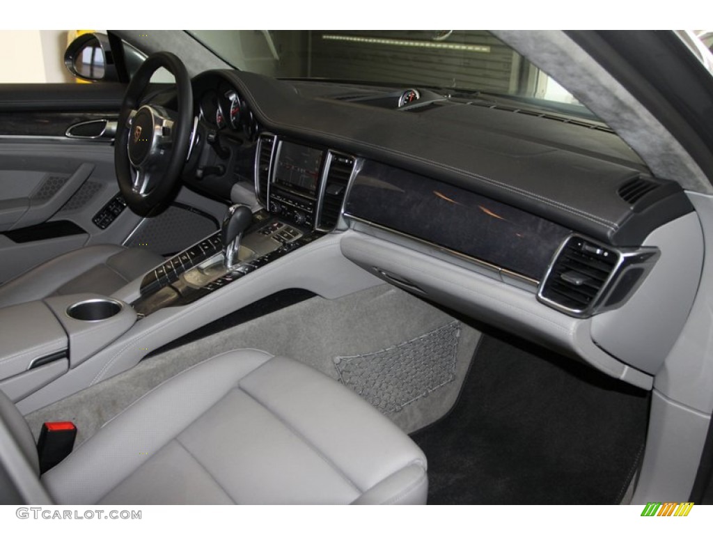 2012 Porsche Panamera Turbo S Platinum Grey Dashboard Photo #79305150