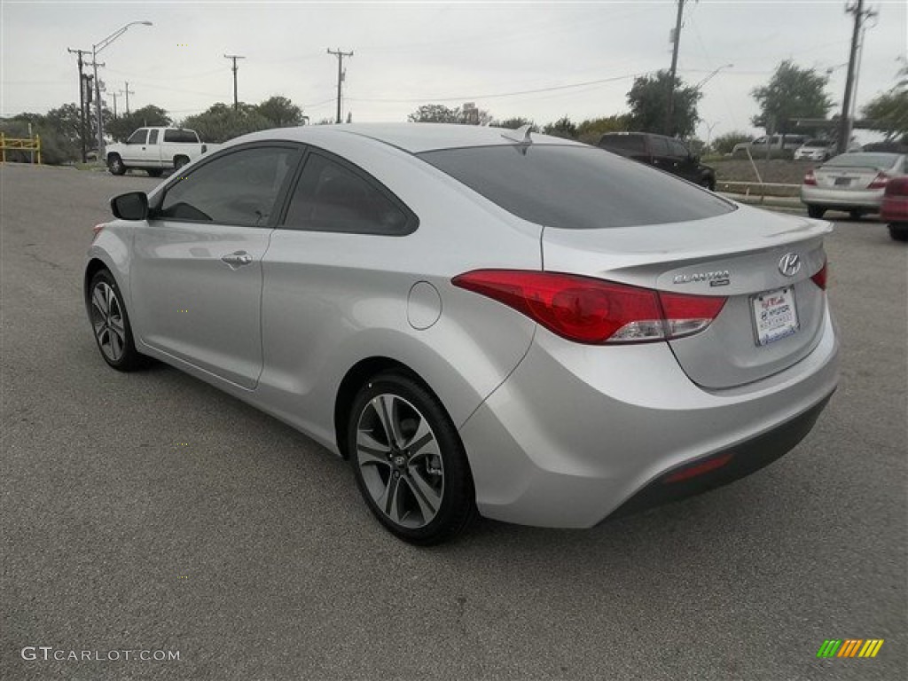 2013 Elantra Coupe SE - Silver / Gray photo #4