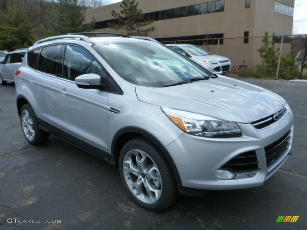 2013 Escape Titanium 2.0L EcoBoost 4WD - Ingot Silver Metallic / Charcoal Black photo #1