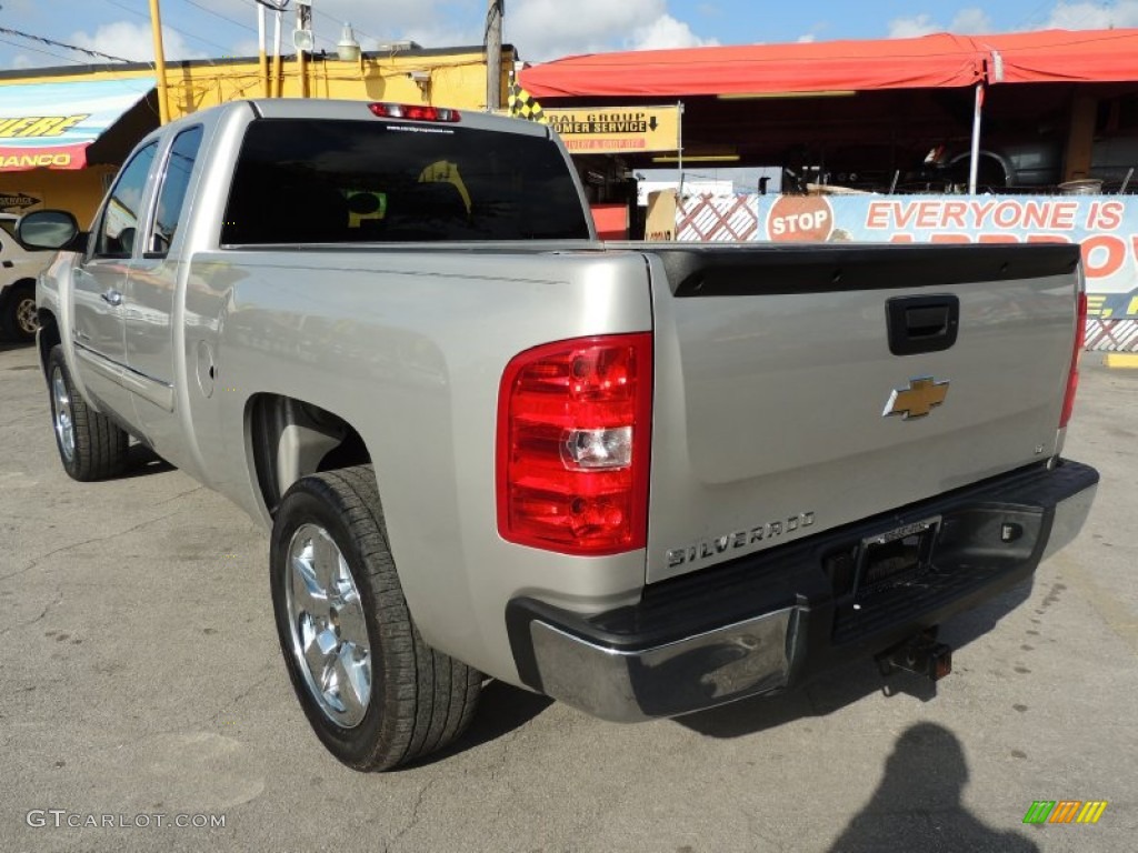 2009 Silverado 1500 LT Extended Cab - Silver Birch Metallic / Light Titanium photo #5