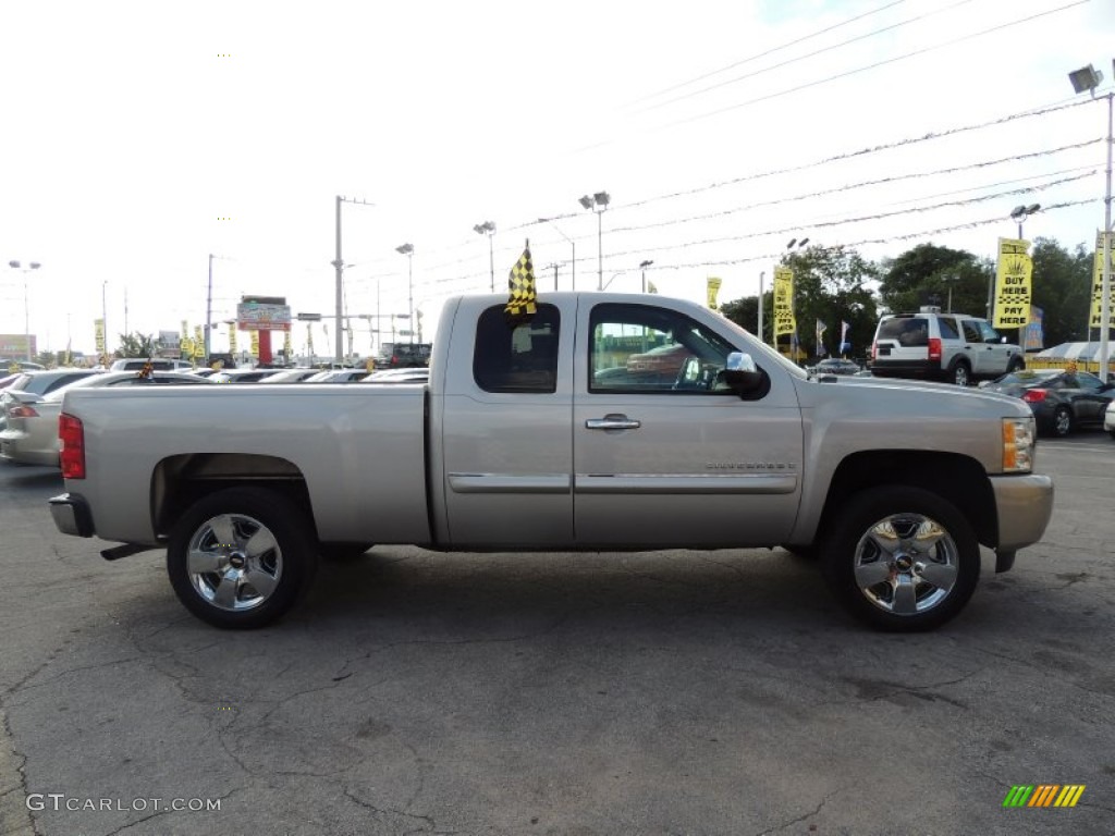 2009 Silverado 1500 LT Extended Cab - Silver Birch Metallic / Light Titanium photo #8