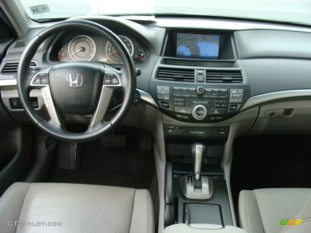2010 Accord EX-L V6 Sedan - Polished Metal Metallic / Gray photo #9