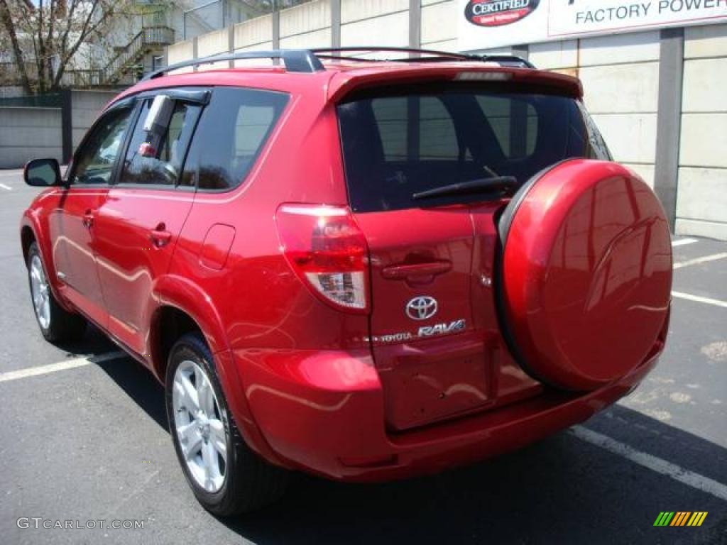 2007 RAV4 Sport 4WD - Barcelona Red Pearl / Dark Charcoal photo #2